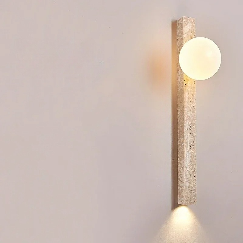 Lumicave | Retro vägglampa i sten – perfekt för sovrum och hall