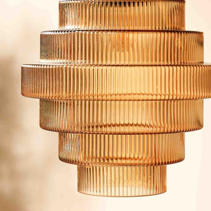 Flaskformad glas pendellampa med vintage design för kök matsal och vardagsrum