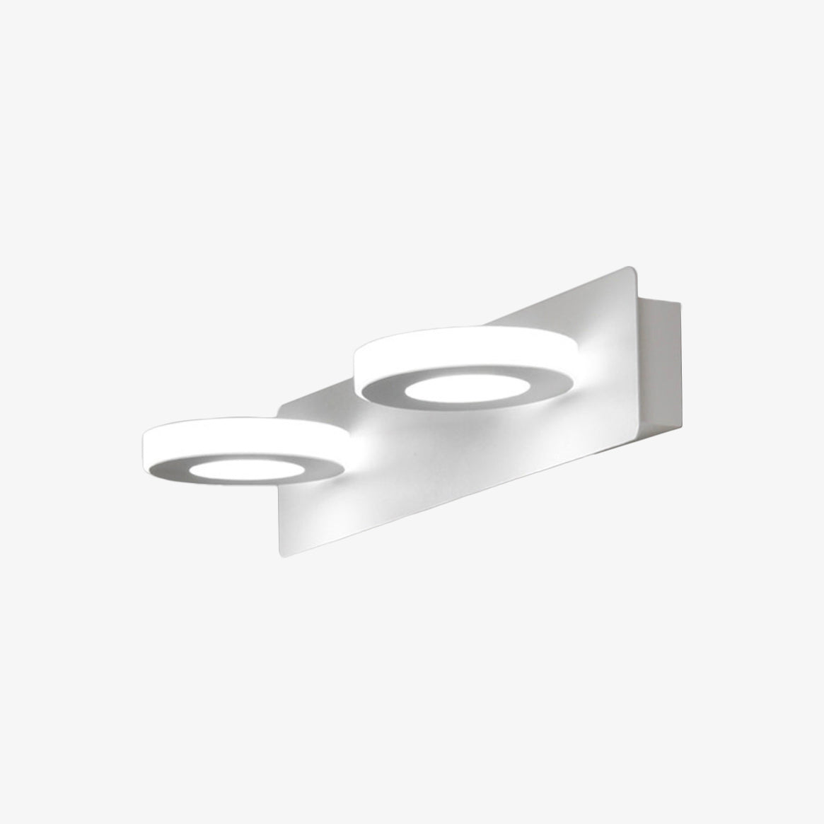 Modern vägglampa i rostfritt stål med LED för badrum och spegelbelysning