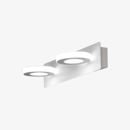 Modern vägglampa i rostfritt stål med LED för badrum och spegelbelysning