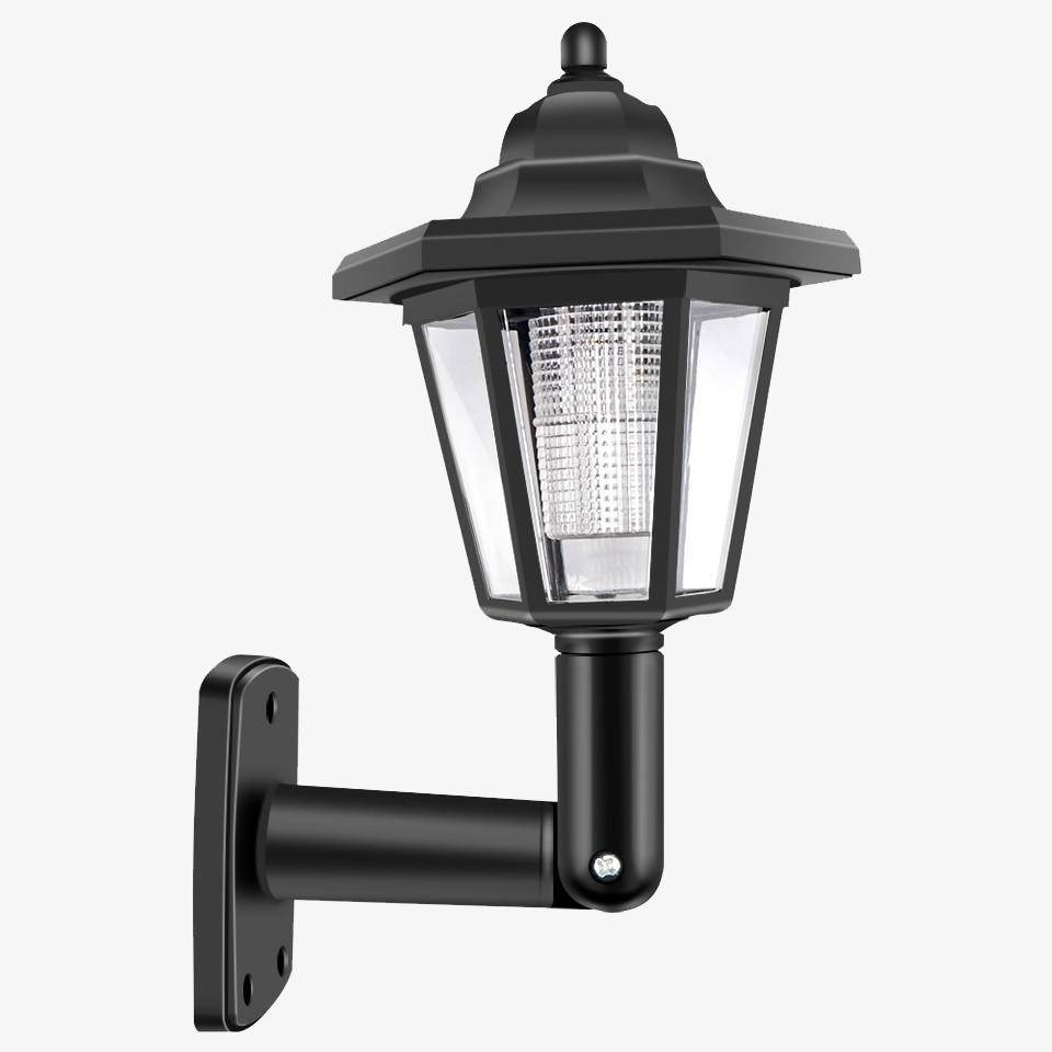 Solcellsdriven vägglampa i klassisk lykdesign
