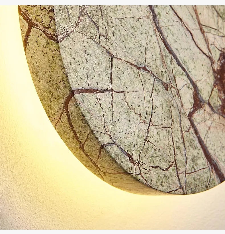 Vägglampa i marmor med LED – elegant belysning för sovrum, vardagsrum och hall