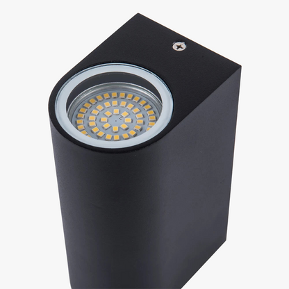 Vattentät LED vägglampa i aluminium – för både inomhus och utomhusbruk