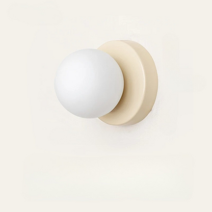 Minimalistisk vägglampa i glas och metall med LED för sovrum hall trappa