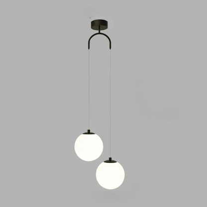 Modern glas pendellampa med klotdesign och justerbar höjd för matsal sovrum vardagsrum