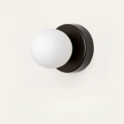 Minimalistisk vägglampa i glas och metall med LED för sovrum hall trappa
