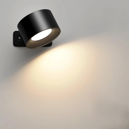 Uppladdningsbar LED vägglampa med fjärrkontroll dimbart ljus och 3 färglägen