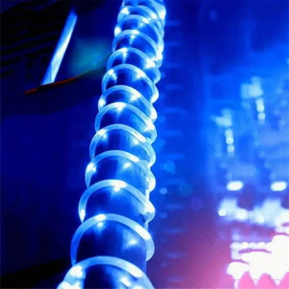 Lumiflex | Solcellsdriven rep-ljusslinga – dekorativ LED-belysning för trädgård & uterum