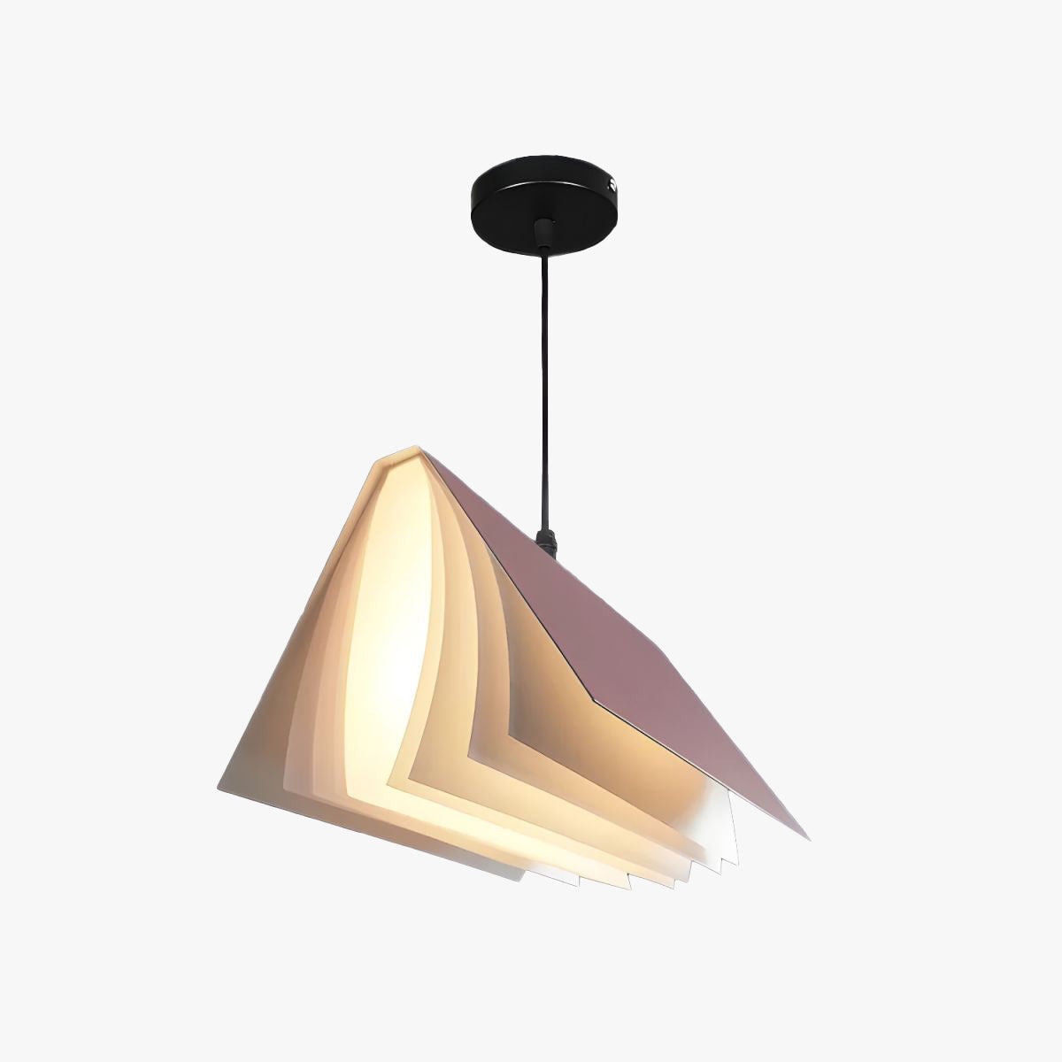 Kreativ bokformad takpendel färgglad modern barnrum lampa inredning