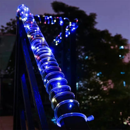 Lumiflex | Solcellsdriven rep-ljusslinga – dekorativ LED-belysning för trädgård & uterum