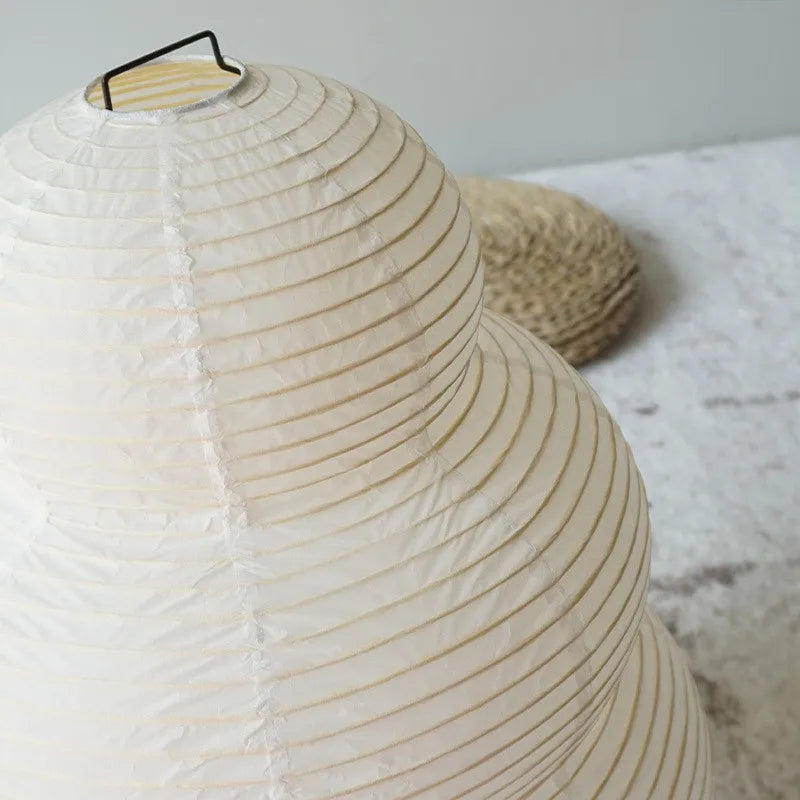 Japansk golvlampa i rispapper med konstnärlig design för vardagsrum sovrum