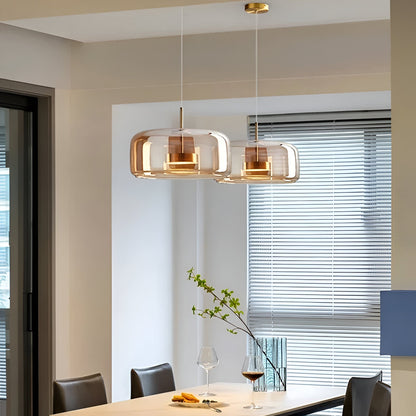 Modern glas pendellampa med LED för matsal vardagsrum kök och sovrum