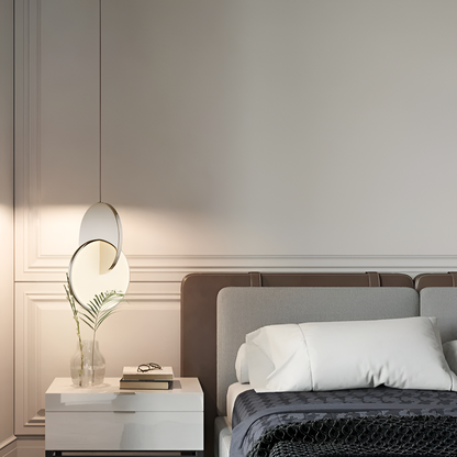 Nordisk LED pendellampa i dubbel rund design för matsal vardagsrum kök och hall