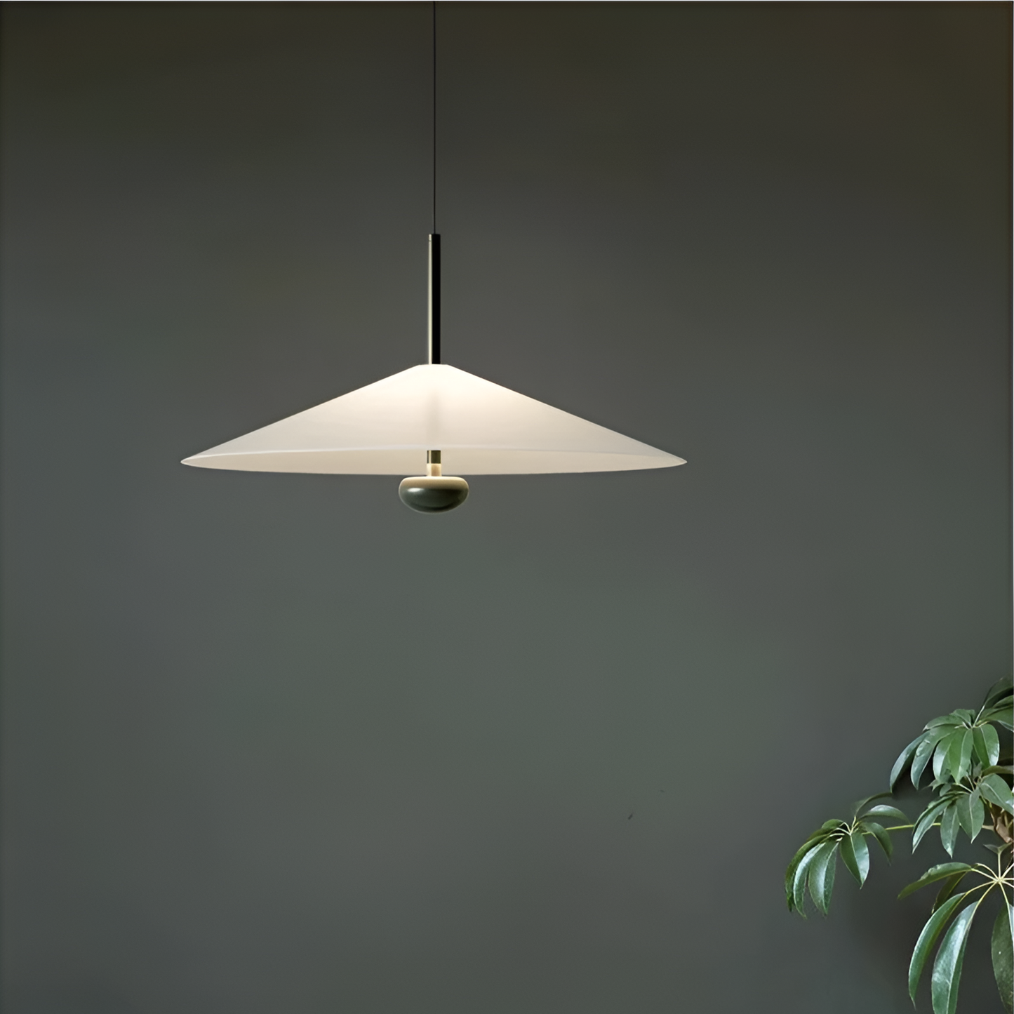 Modern vit pendellampa i minimalistisk design för kök och vardagsrum