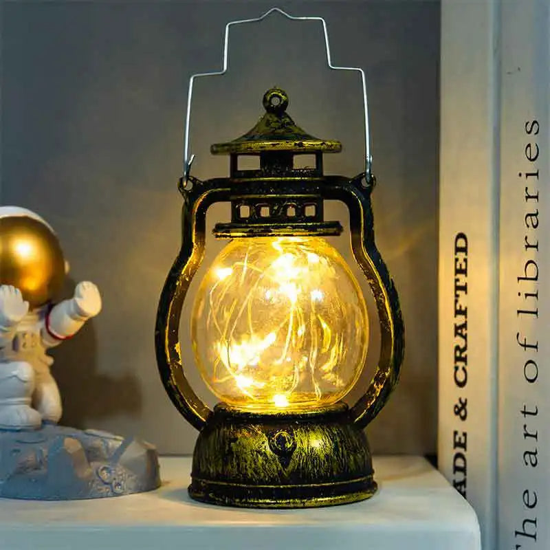 Glowera | Vintage LED-lykta – dekorativ ljuslykta för hem, trädgård och uterum