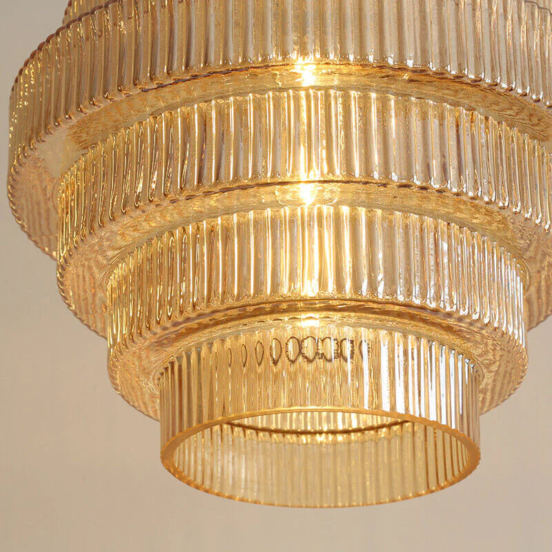 Flaskformad glas pendellampa med vintage design för kök matsal och vardagsrum