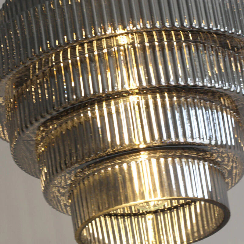 Flaskformad glas pendellampa med vintage design för kök matsal och vardagsrum