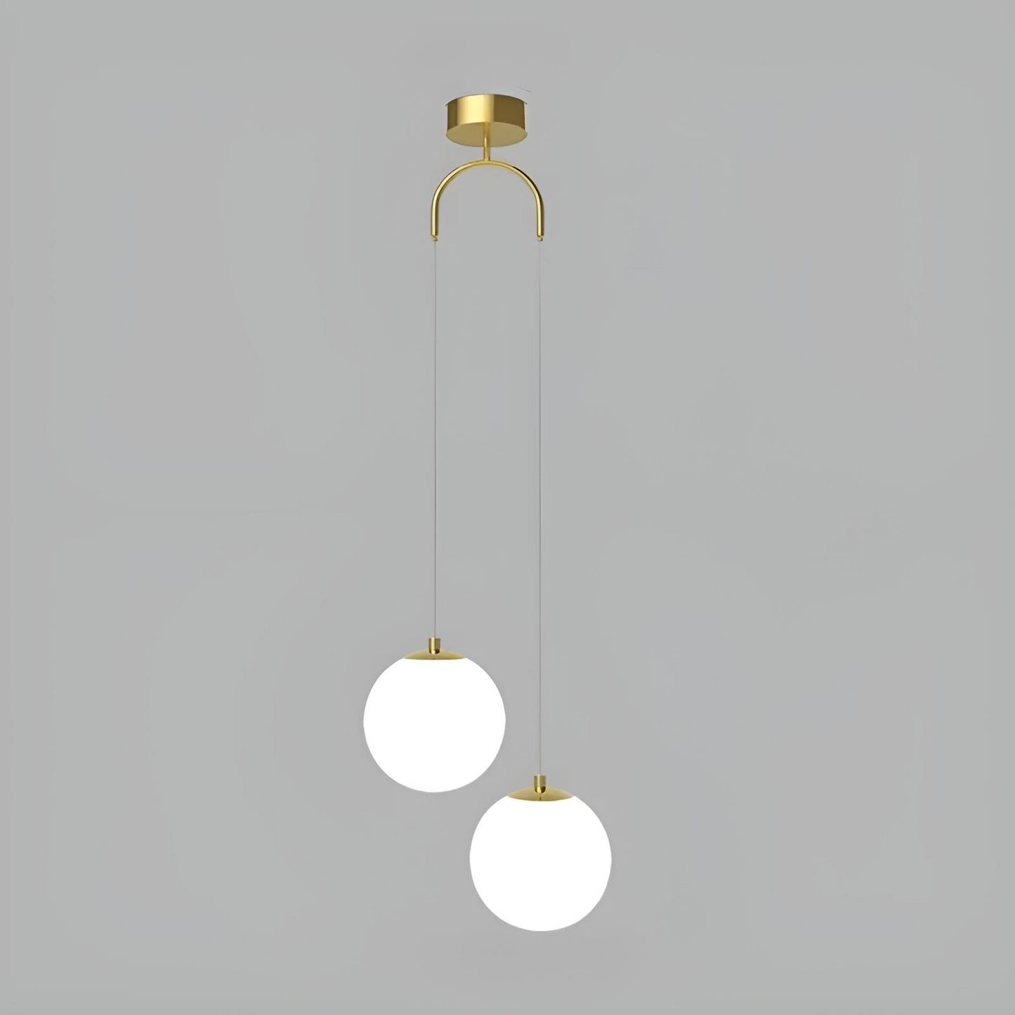 Modern glas pendellampa med klotdesign och justerbar höjd för matsal sovrum vardagsrum