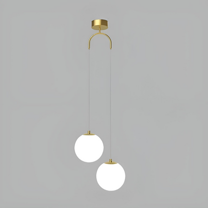 Modern glas pendellampa med klotdesign och justerbar höjd för matsal sovrum vardagsrum