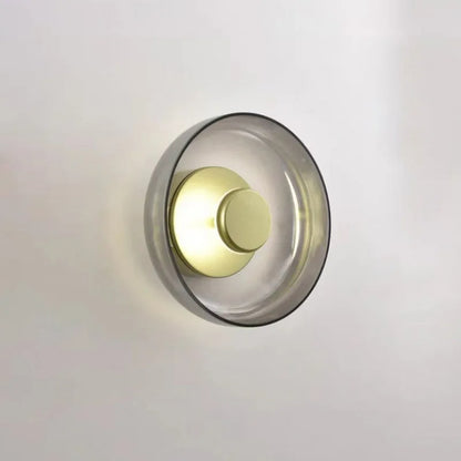 Modern vägglampa i glas LED för sovrum vardagsrum hall inredning
