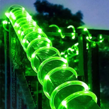 Lumiflex | Solcellsdriven rep-ljusslinga – dekorativ LED-belysning för trädgård & uterum