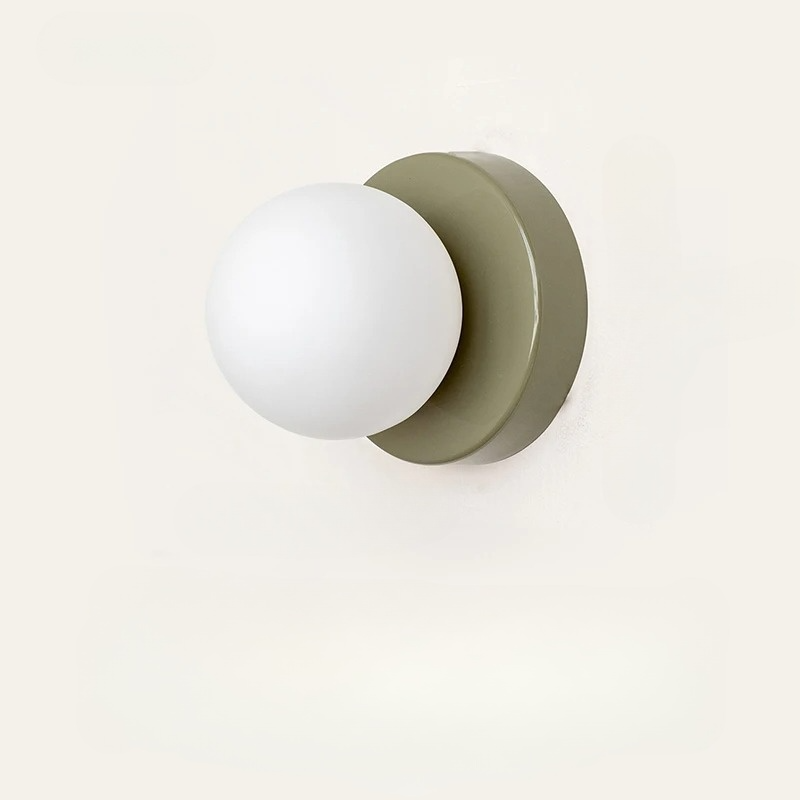 Minimalistisk vägglampa i glas och metall med LED för sovrum hall trappa
