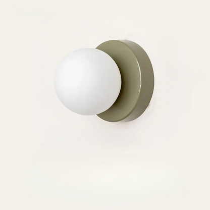 Minimalistisk vägglampa i glas och metall med LED för sovrum hall trappa