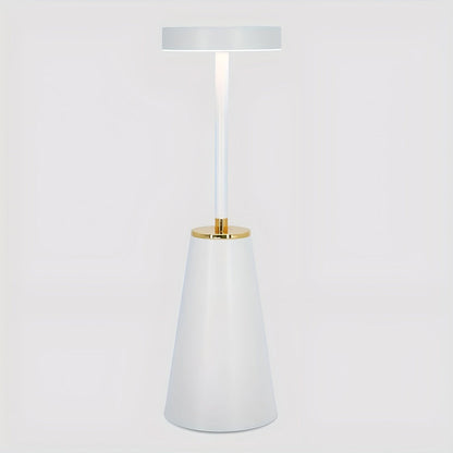 Sladdlös LED bordslampa i metall med dimbart touch ljus och modern design
