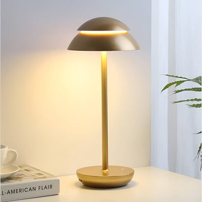 Sladdlös LED bordslampa retrodesign paraplyform med dimmer