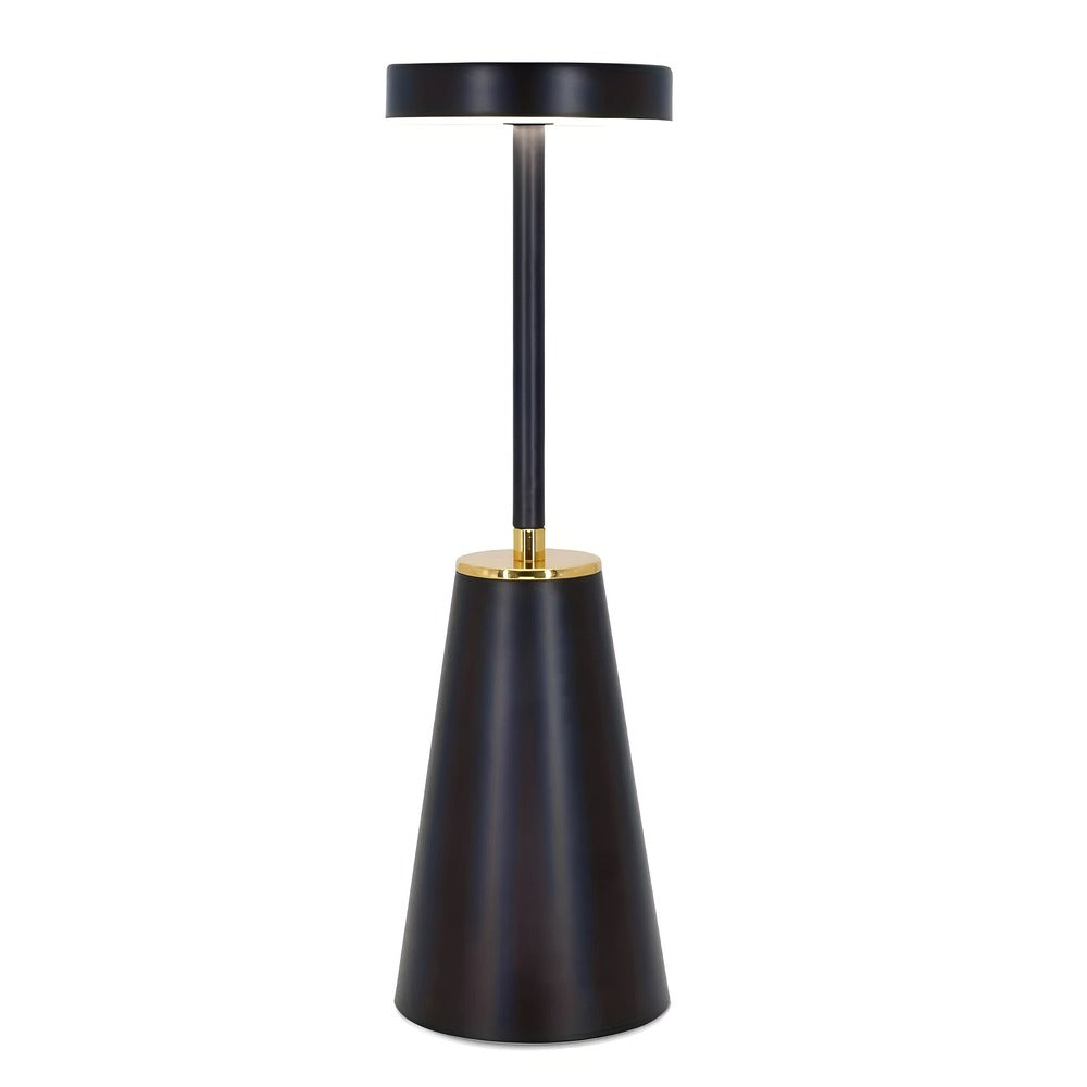Sladdlös LED bordslampa i metall med dimbart touch ljus och modern design