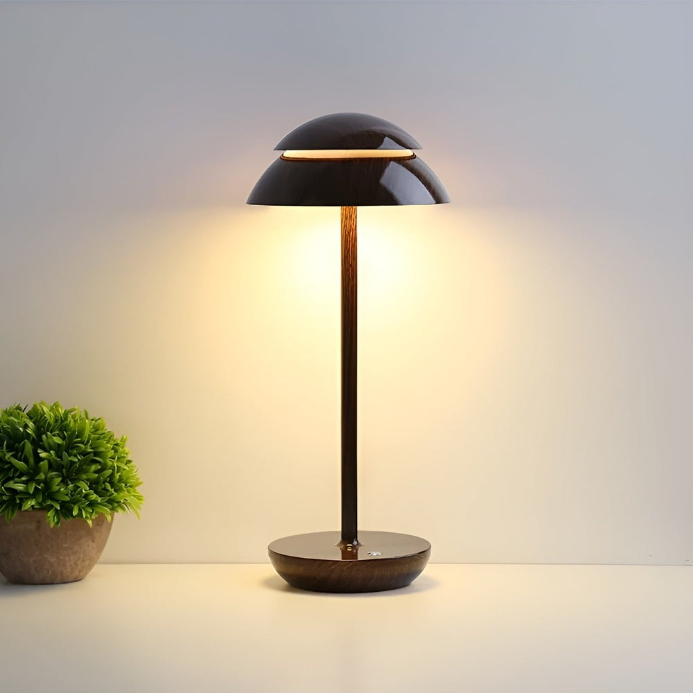 Sladdlös LED bordslampa retrodesign paraplyform med dimmer