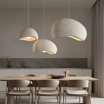 Japandi wabi sabi taklampa med skandinavisk japansk design för vardagsrum sovrum och matsal