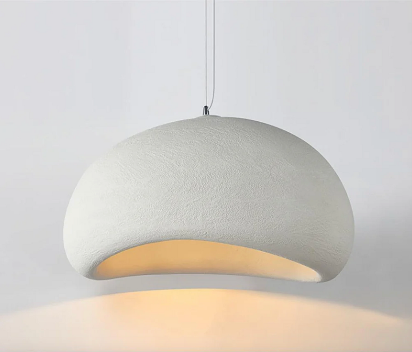 Japandi wabi sabi taklampa med skandinavisk japansk design för vardagsrum sovrum och matsal