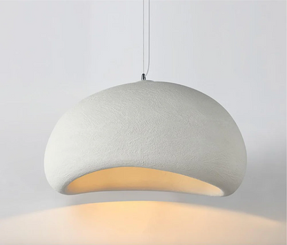 Japandi wabi sabi taklampa med skandinavisk japansk design för vardagsrum sovrum och matsal
