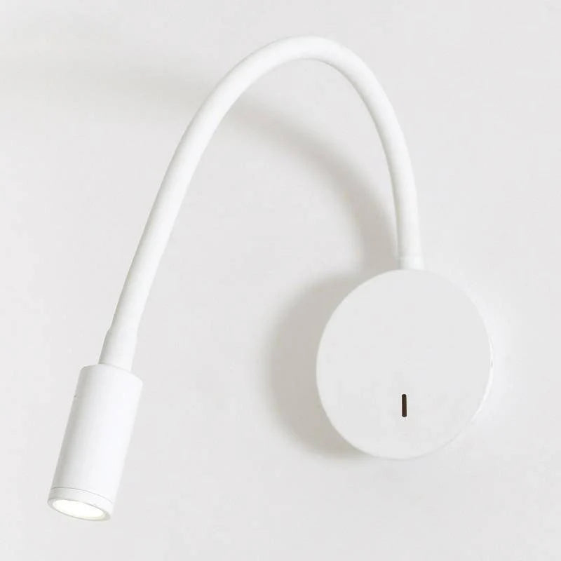 Modern LED vägglampa med flexibel arm i aluminium för sovrum sänglampa