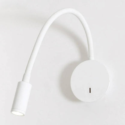 Modern LED vägglampa med flexibel arm i aluminium för sovrum sänglampa