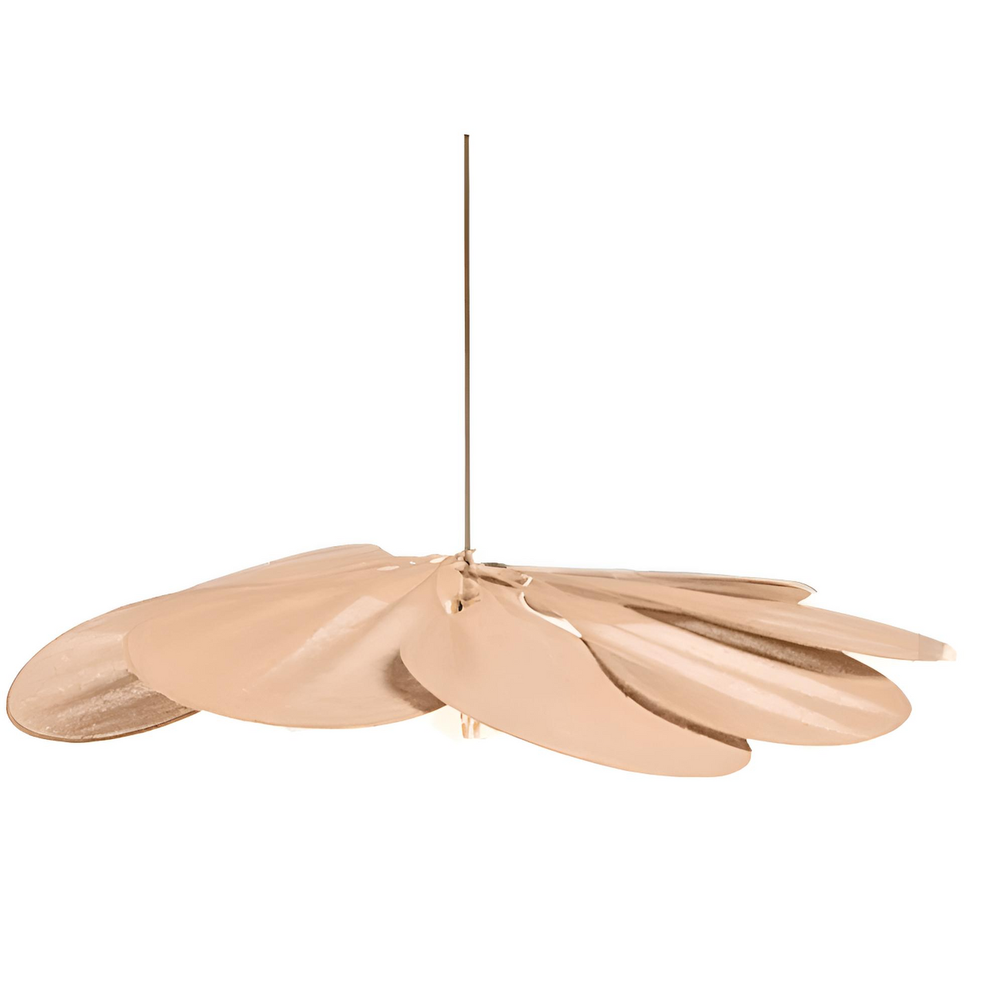 Blominspirerad pendellampa i tyg med LED och skandinavisk design