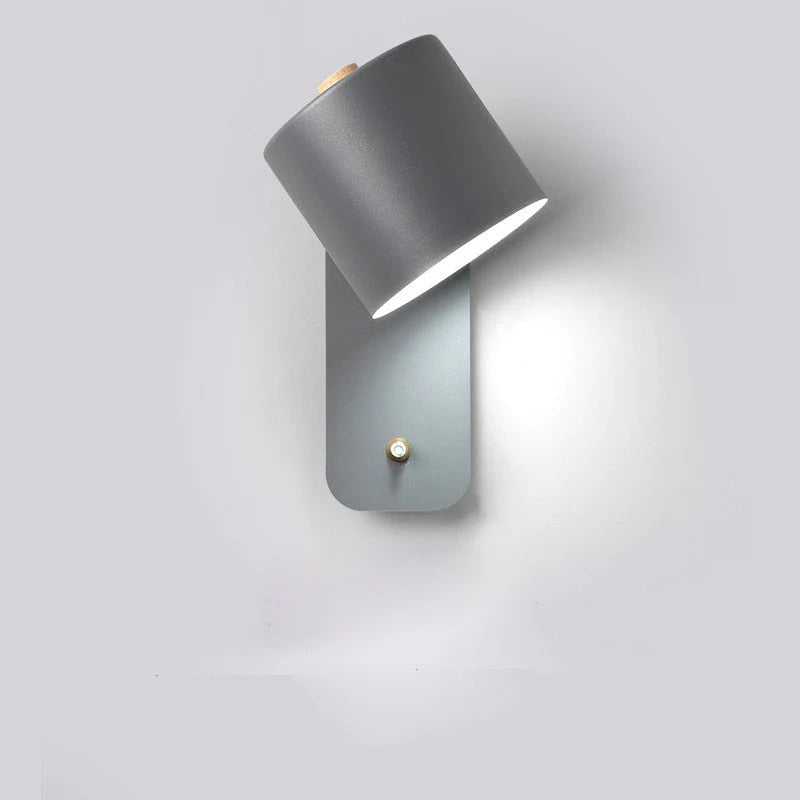 Modern vägglampa med justerbar skärm för sovrum och vardagsrum