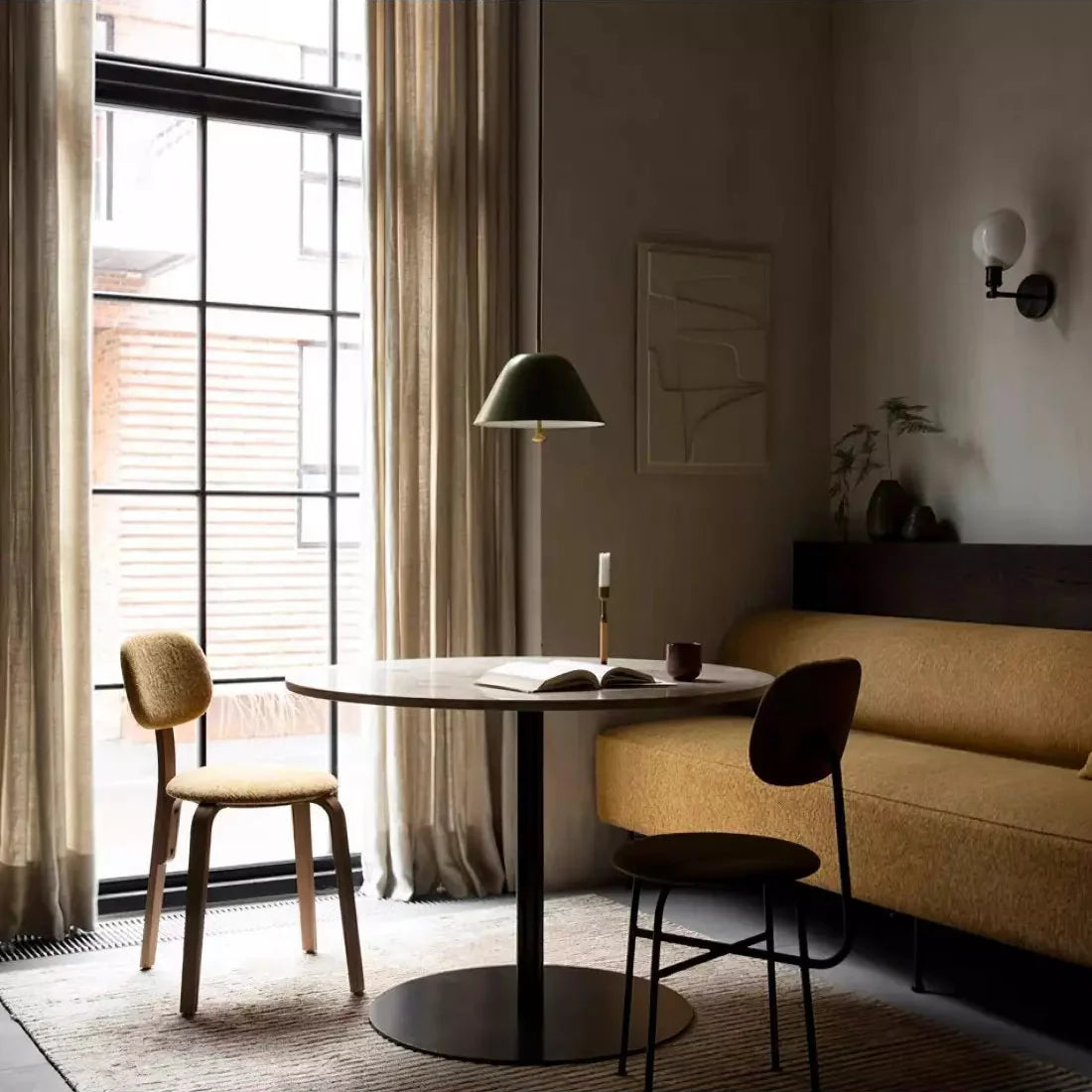 Nordisk minimalistisk metallpendellampa för kök matsal vardagsrum