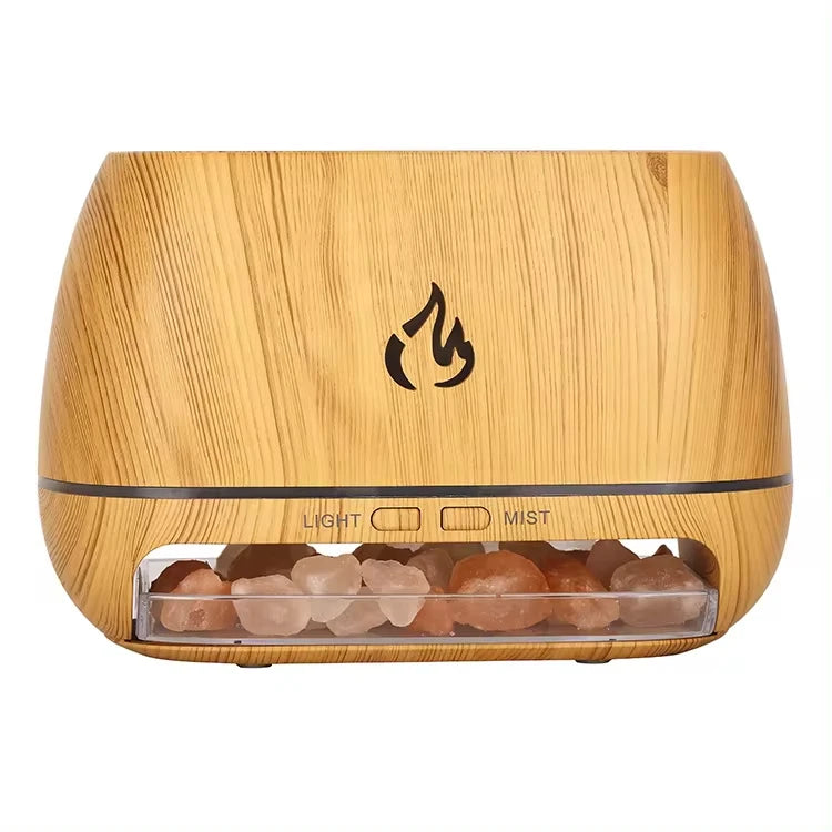 7-Färger Himalaya Salt Aromaterapi Luftfuktare med LED Ljus