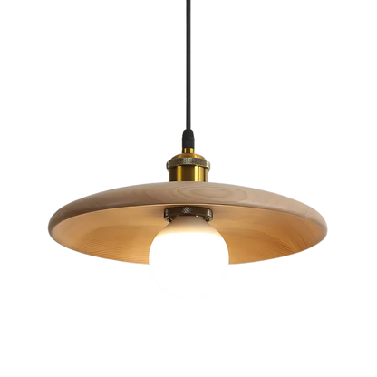 Japandi taklampa i naturligt trä och metall för vardagsrum sovrum kök och kontor
