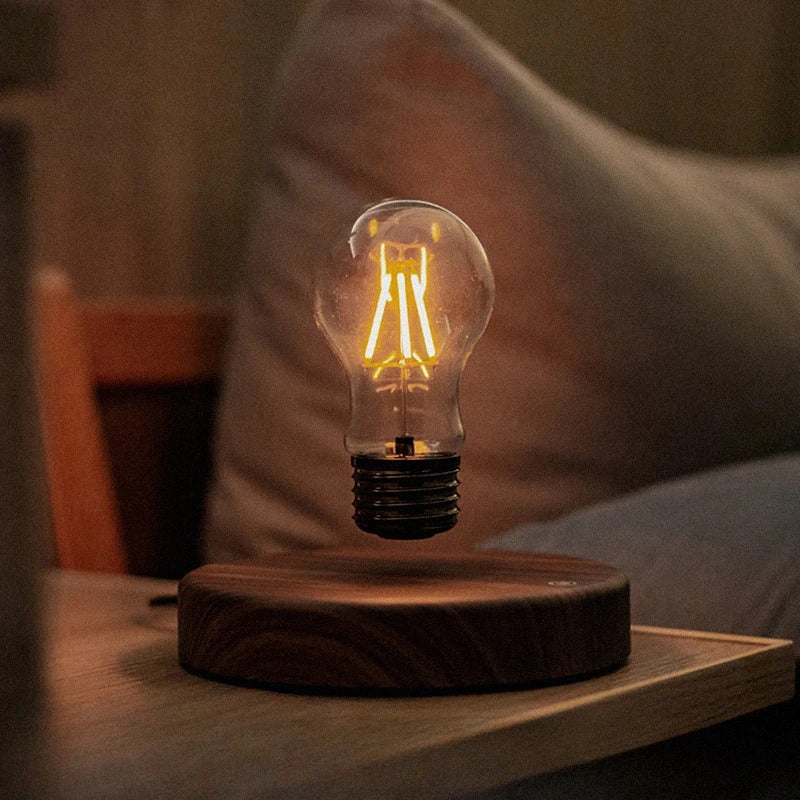 Svävande LED-lampa med magnetisk levitation och touchkontroll