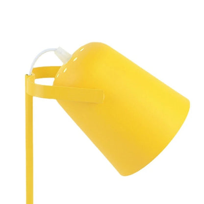 Färgglad bordslampa med justerbar skärm och modern design