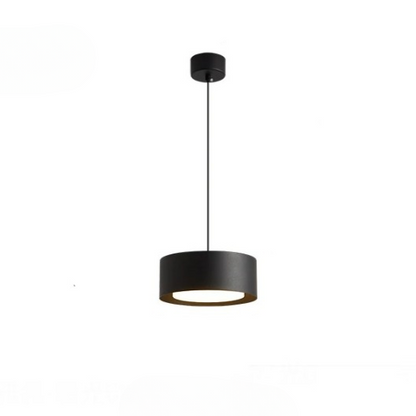 Modern rund akryl taklampa med aluminiumram och LED för sovrum kök matsal
