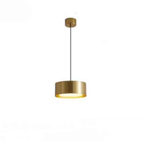 Modern rund akryl taklampa med aluminiumram och LED för sovrum kök matsal