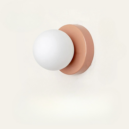 Minimalistisk vägglampa i glas och metall med LED för sovrum hall trappa
