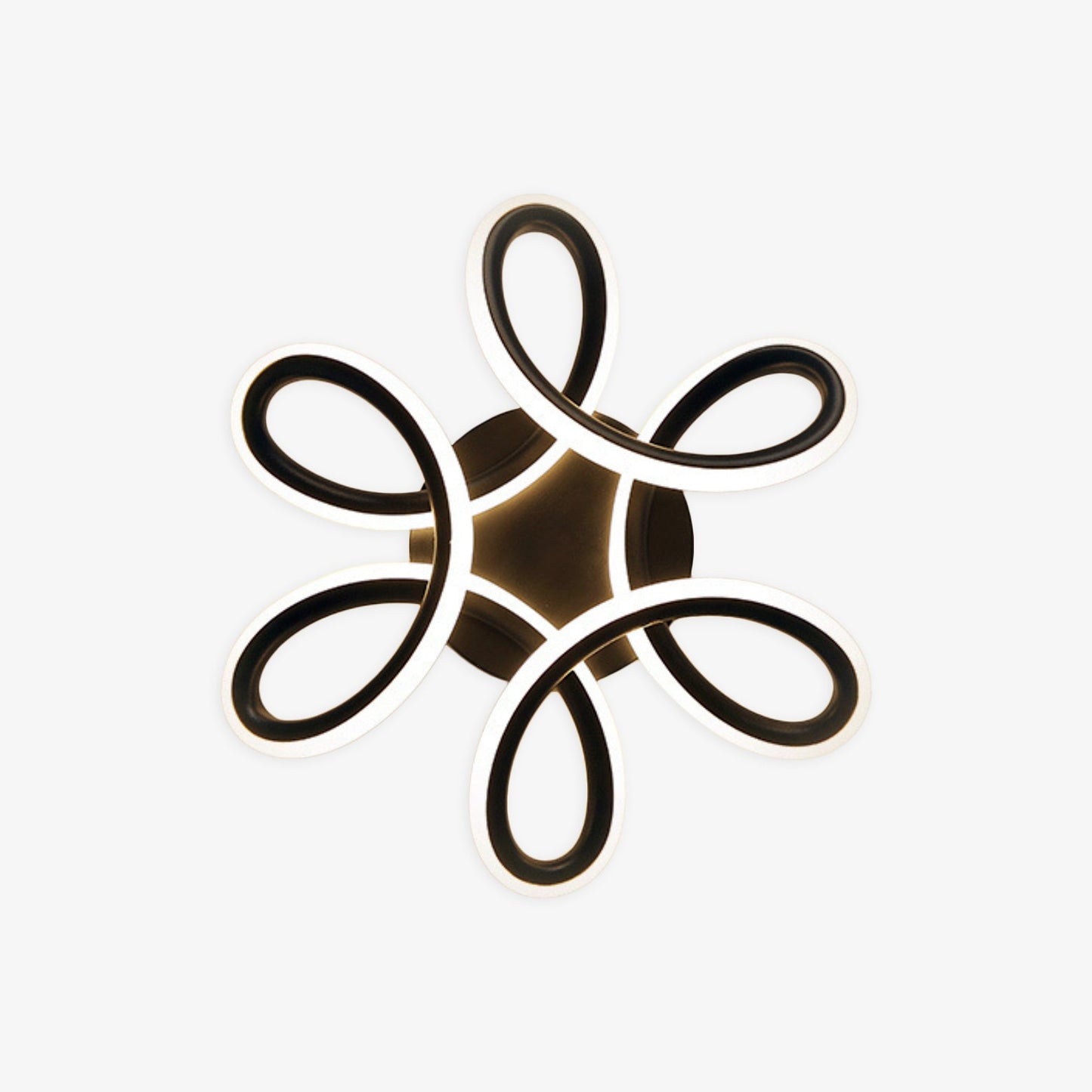 Taklampa i metall med modern plomblomsdesign för vardagsrum och sovrum