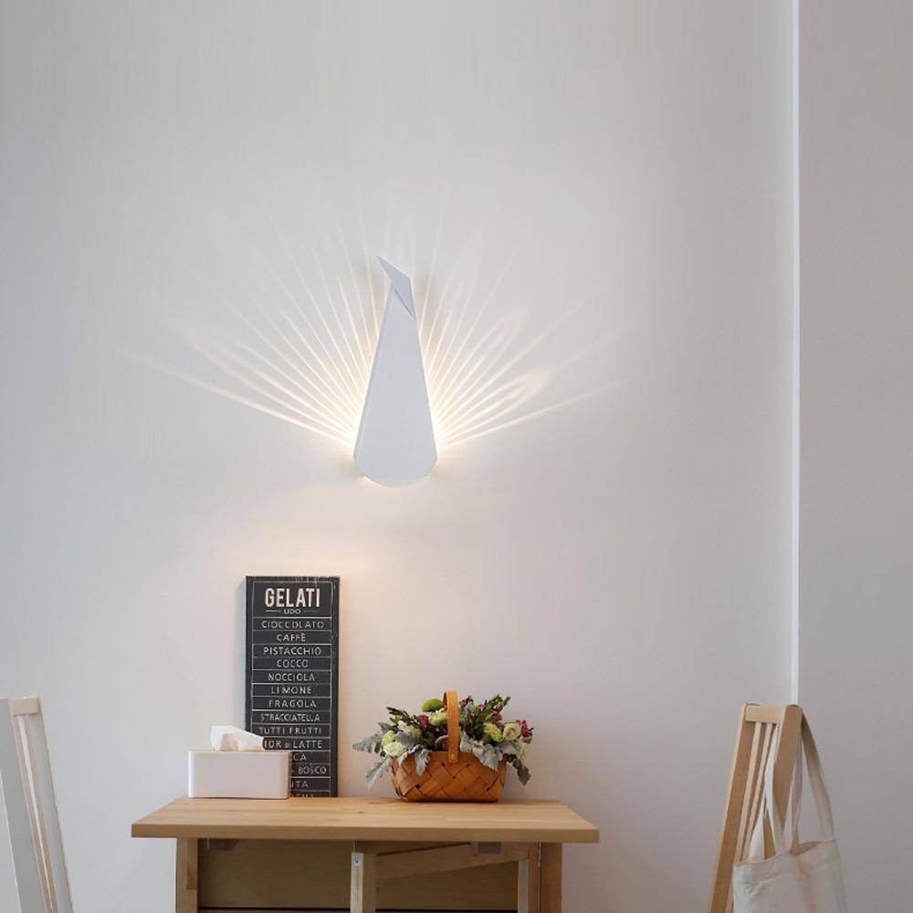 Vägglampa med unik minimalistisk form – modern och elegant design