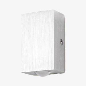 Modern vägglampa i aluminium med dubbel ljusriktning