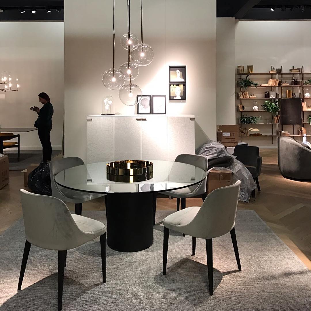 Modern glasboll pendellampa LED taklampa för matsal sovrum kök